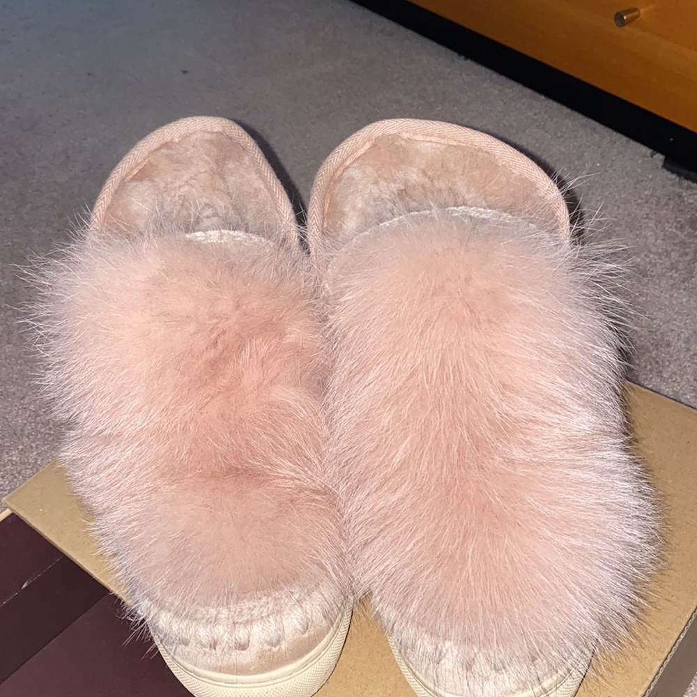 Mou Eskimo Sneakers Front Fur Size 38 Color: Robe